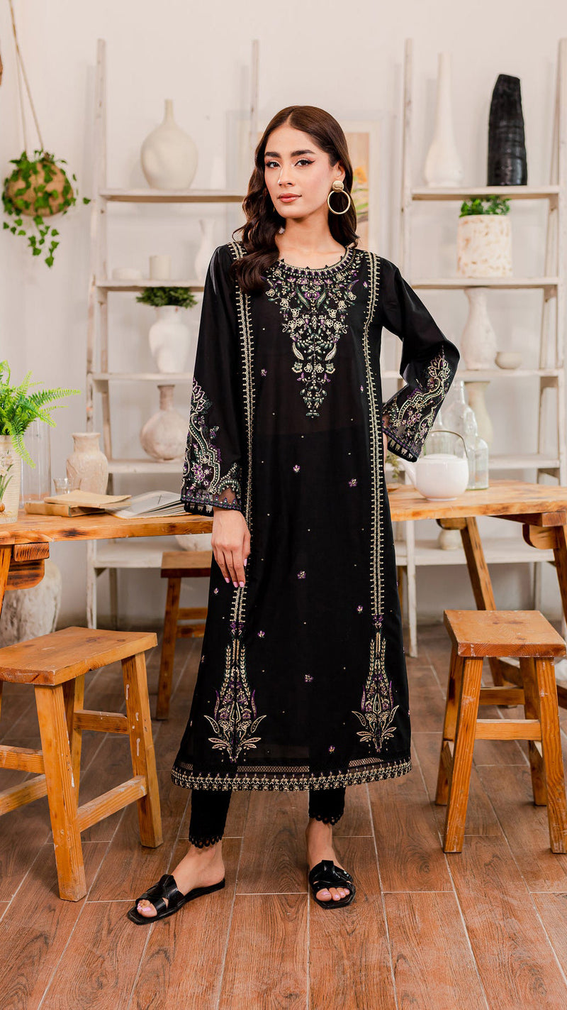 Winter - Marquise - 2Pc Embroidered Dress