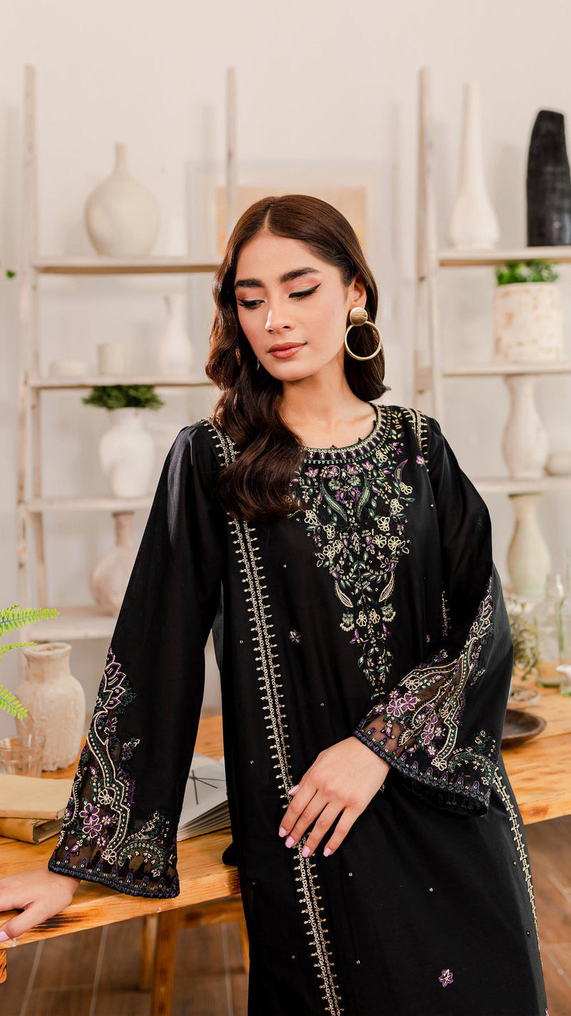 Winter - Marquise - 2Pc Embroidered Dress