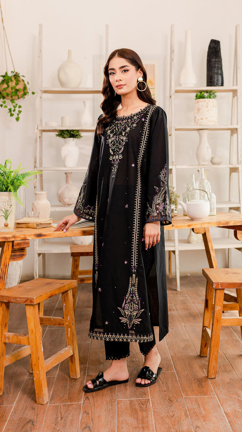 Winter - Marquise - 2Pc Embroidered Dress
