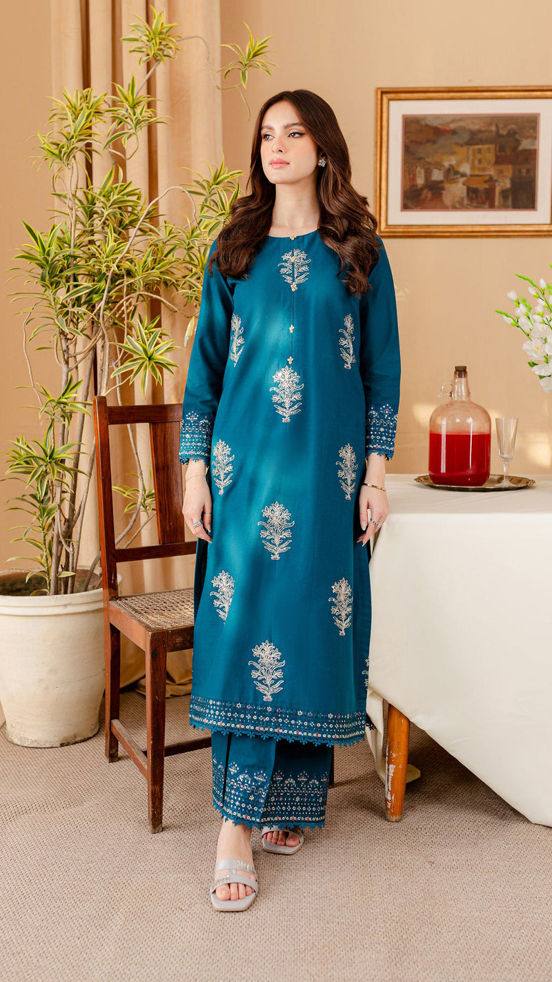 Winter - Best Selling - Melvin - 2Pc Embroidered Dress