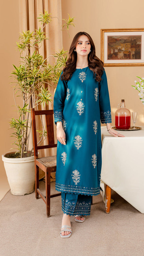 Winter - Best Selling - Melvin - 2Pc Embroidered Dress