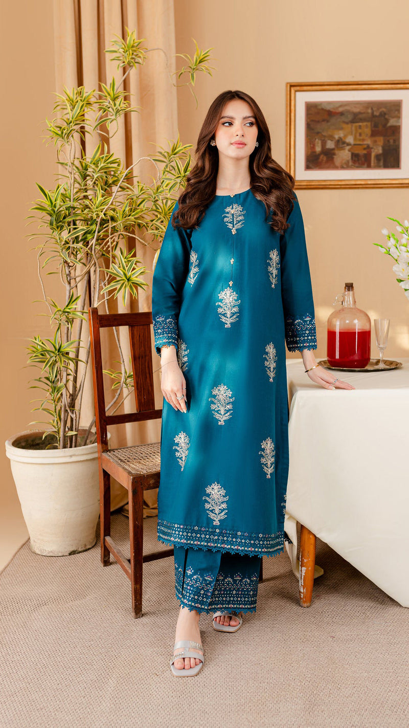 Winter - Best Selling - Melvin - 2Pc Embroidered Dress
