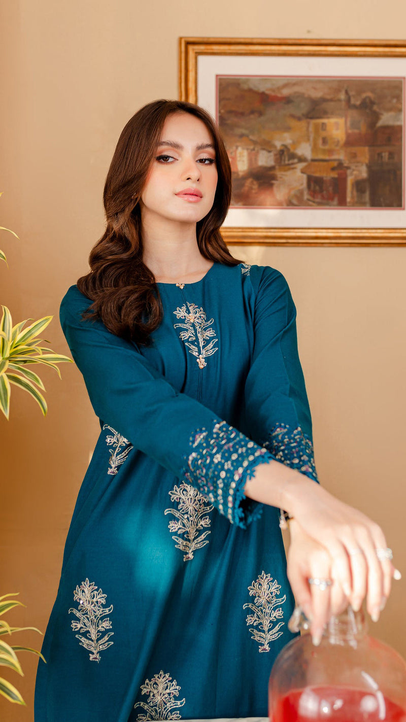 Winter - Best Selling - Melvin - 2Pc Embroidered Dress