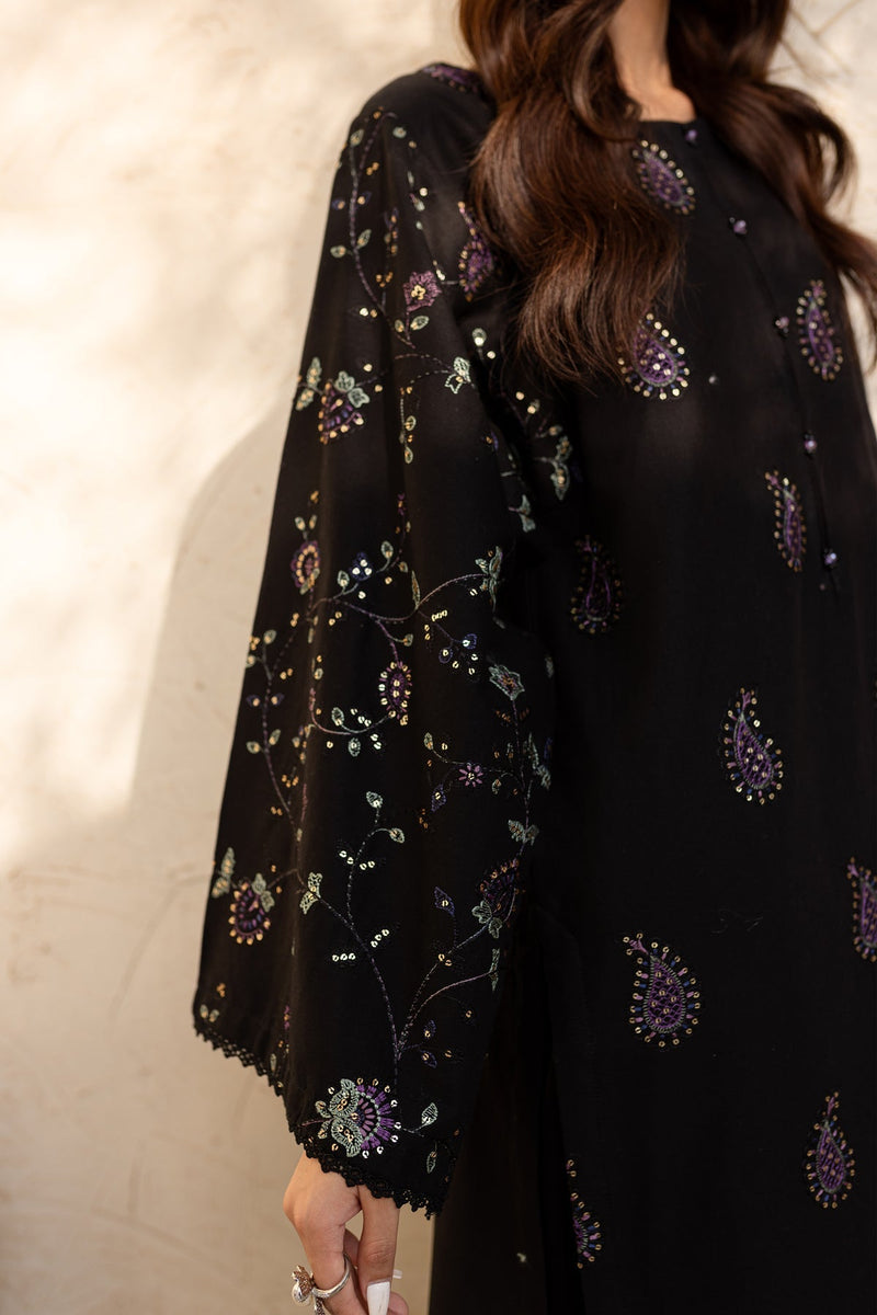 Winter - Midnight Mosaic - 2Pc Embroidered Dress