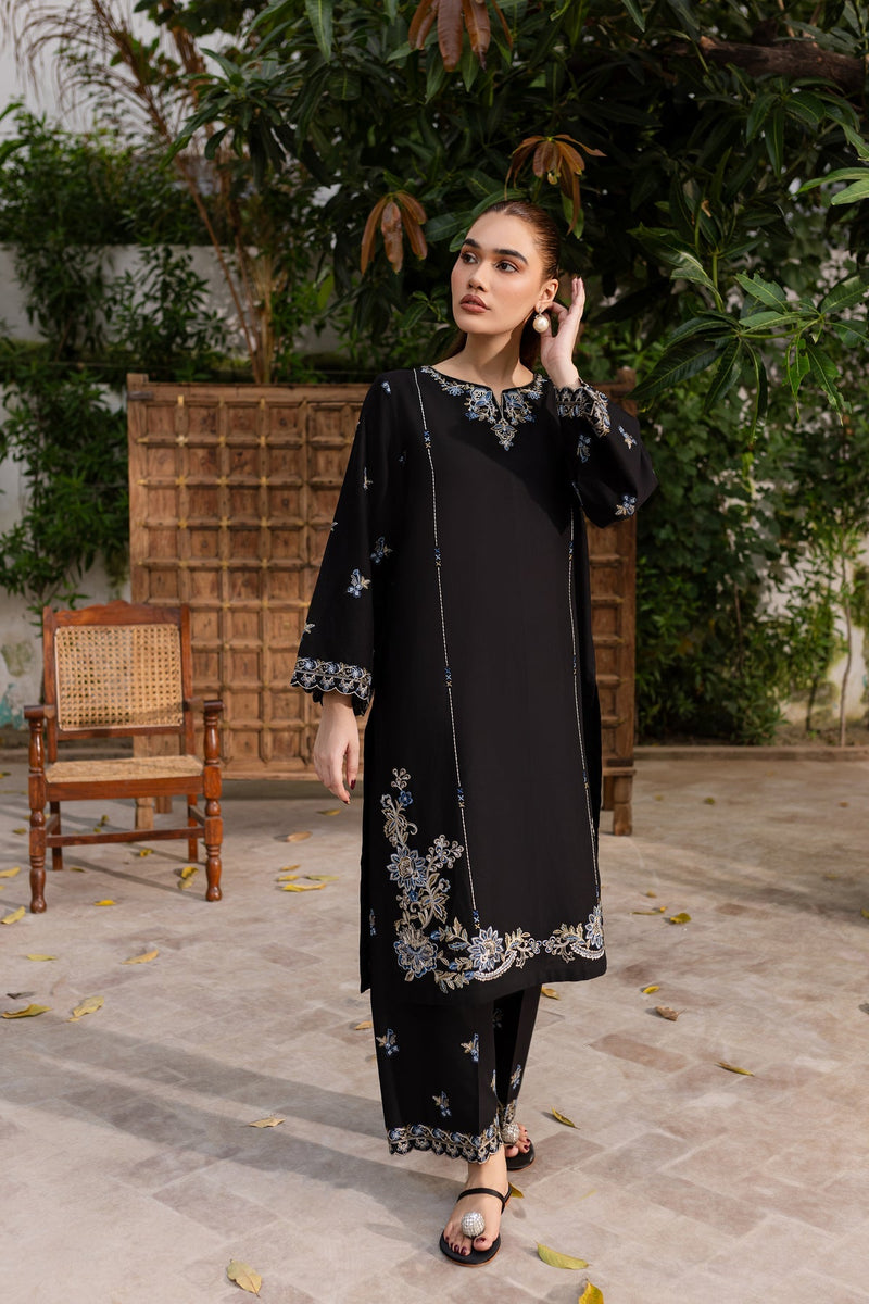 Winter - Nashwa - 2Pc Embroidered Dress