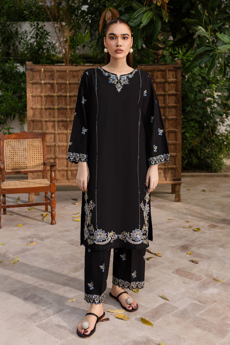 Winter - Nashwa - 2Pc Embroidered Dress