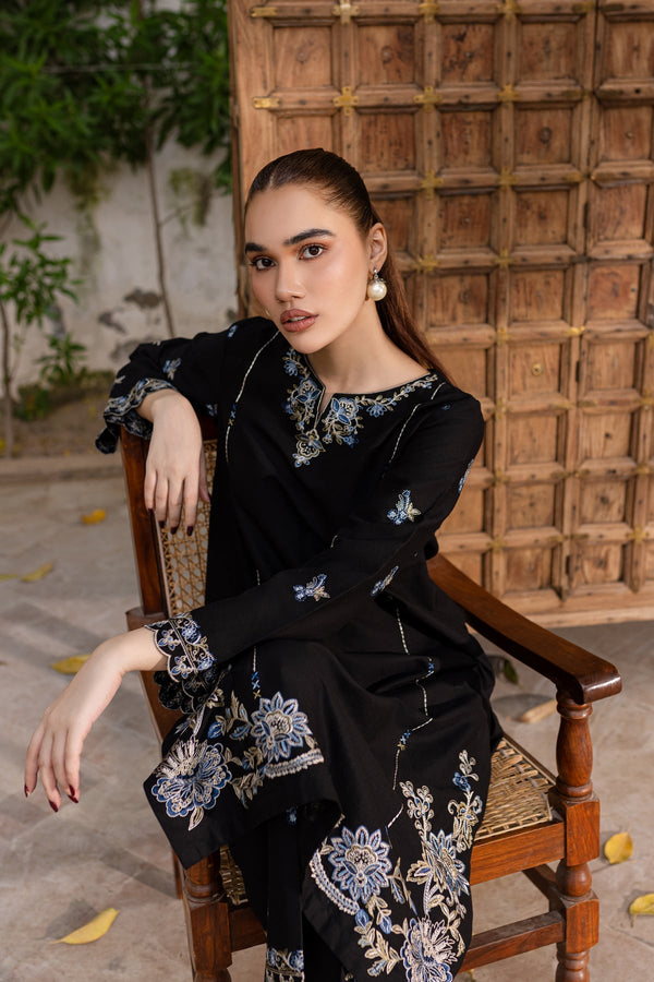 Winter - Nashwa - 2Pc Embroidered Dress