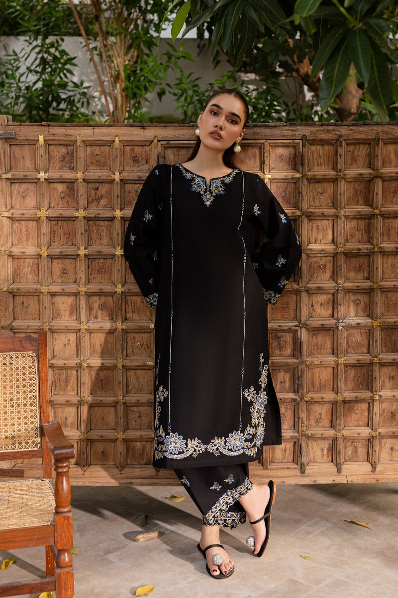 Winter - Nashwa - 2Pc Embroidered Dress