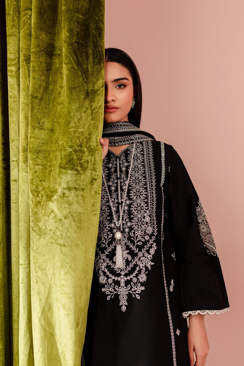 Winter - Ruth - 3Pc Embroidered Dress