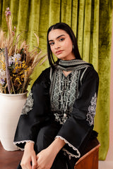 Winter - Ruth - 3Pc Embroidered Dress