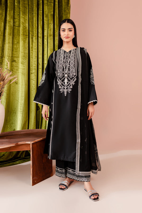 Winter - Ruth - 3Pc Embroidered Dress