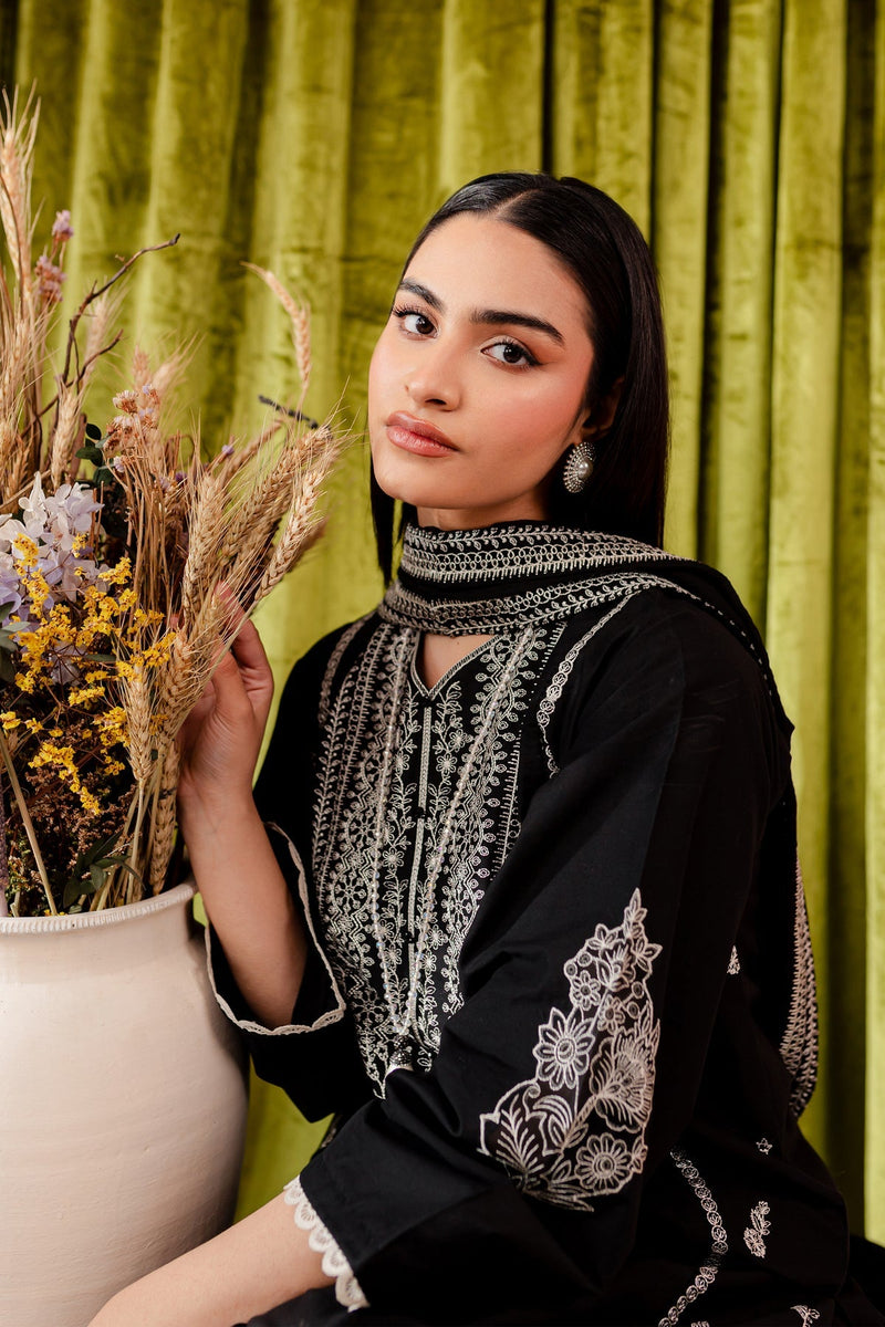 Winter - Ruth - 3Pc Embroidered Dress