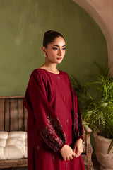 Winter - Stark - 2Pc Embroidered Dress