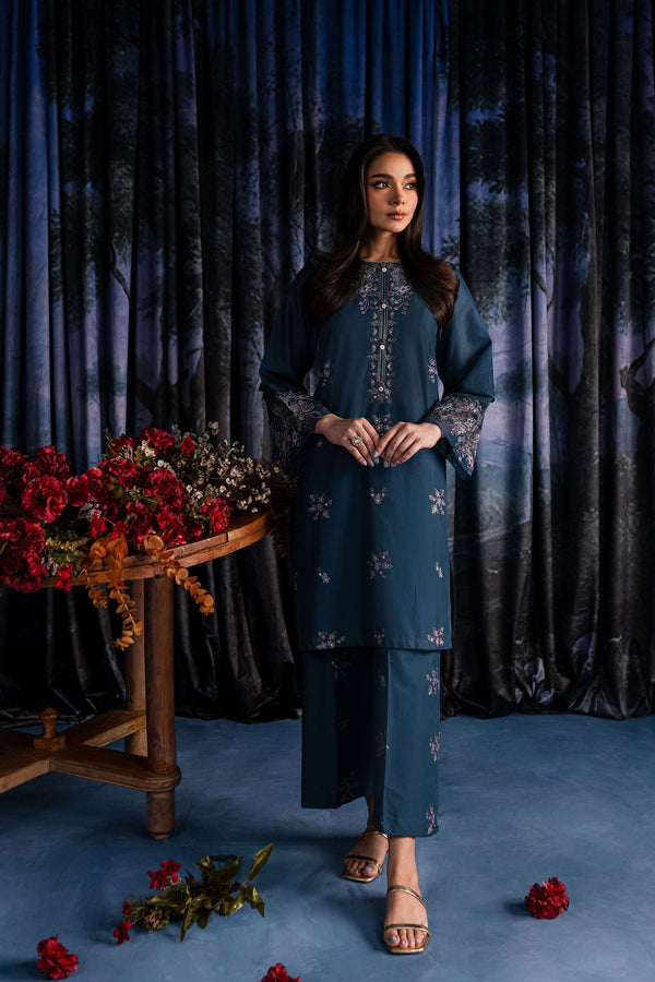 Winter - Zoe - 2Pc Embroidered Dress