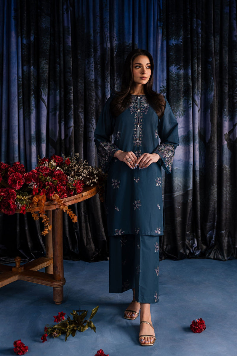 Winter - Zoe - 2Pc Embroidered Dress