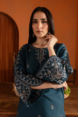 Winter - Blue Gem - 2Pc Embroidered Dress